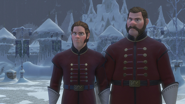 Disney's Frozen Fritz and Dominik volunteers