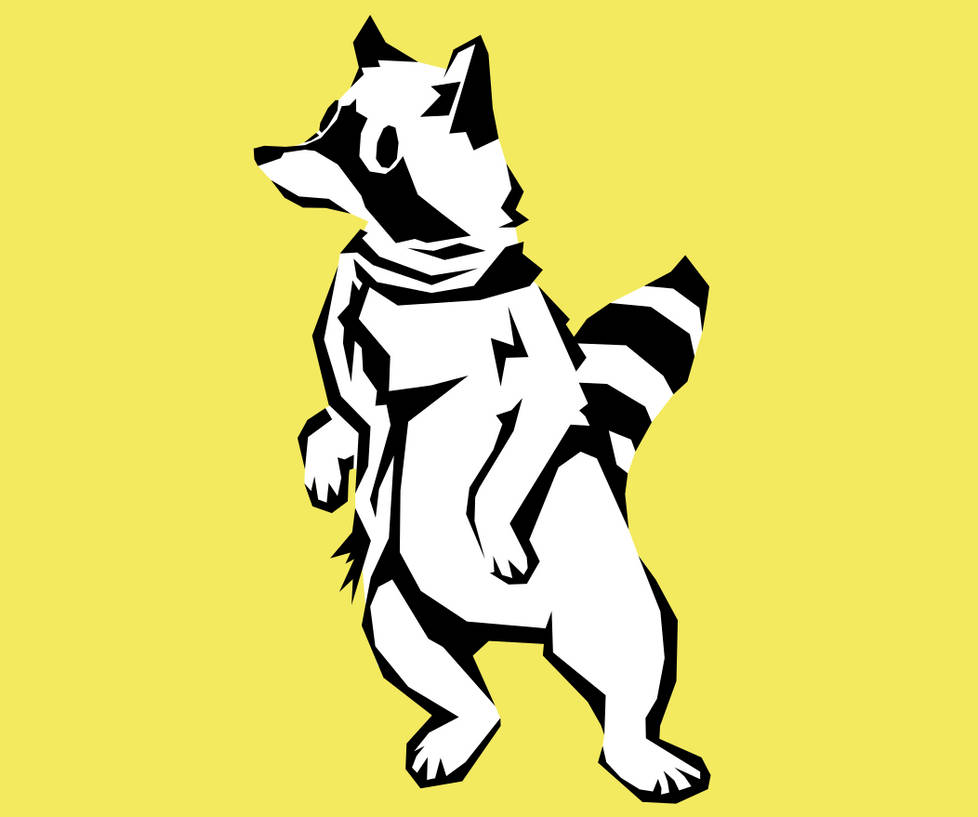 Little Rascal Stencil Raccoon Stencil by junkyWastebasket on DeviantArt
