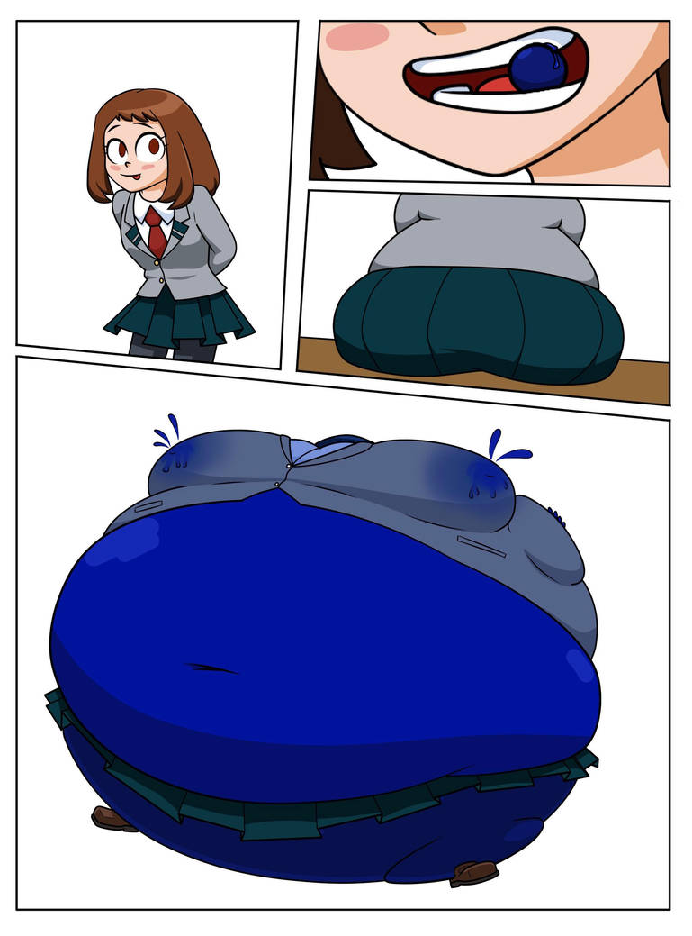 Body Inflation Mha Uraraka Ochako Blueberry Inflation (Not Mine) by Umbreon1280 on DeviantArt