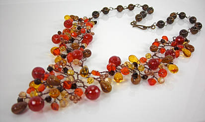 Autumn Cluster Necklace