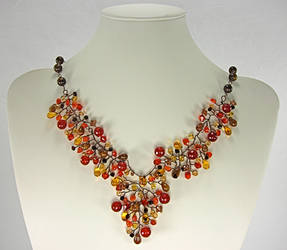 Autumn Cluster Necklace 2