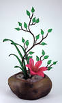 Ikebana Beaded Flower Arrangement by Lady-Blue