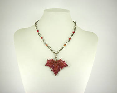 Autumn Leaf Necklace V2