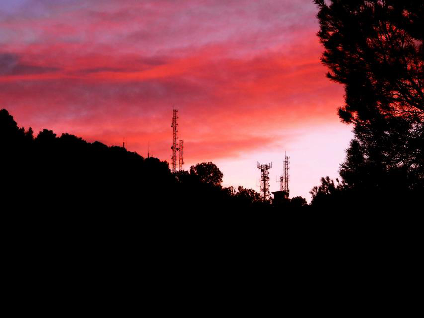 Sunset in El Relojero peak