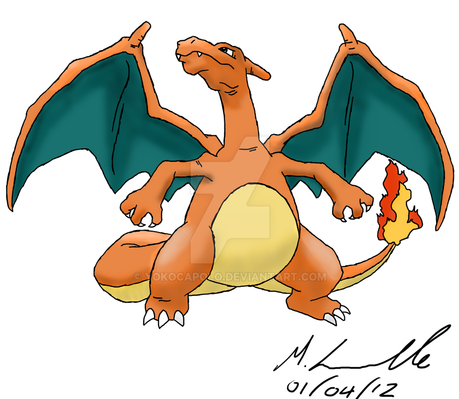 Charizard (done in my normal style) by Yokocapolo on DeviantArt