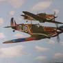 Spitfire and Hurricane