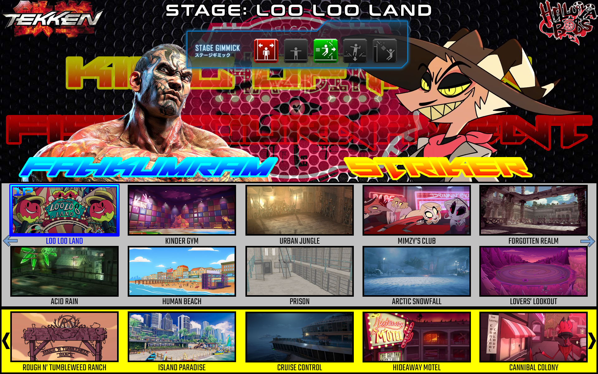 Tekken X Street Fighter - Character Select Screen by mieszko1012