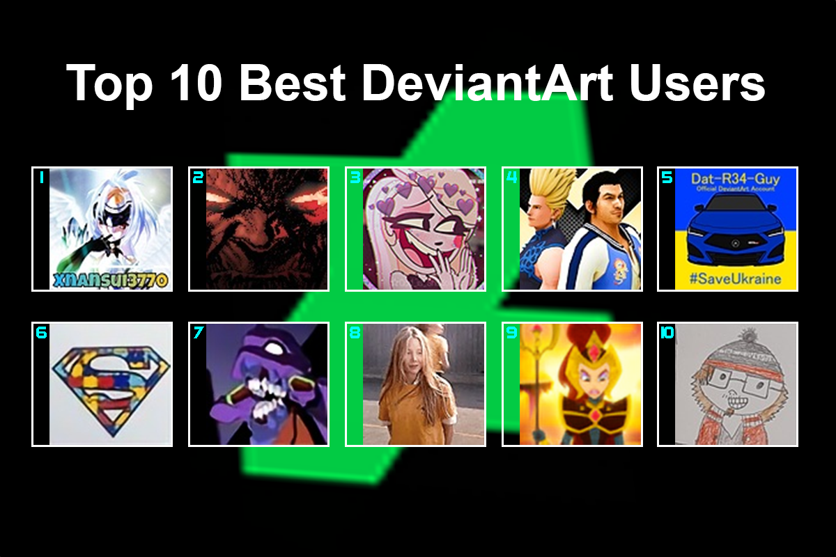 My Top 10 Best DeviantArt Users by FBIRancher7590 on DeviantArt