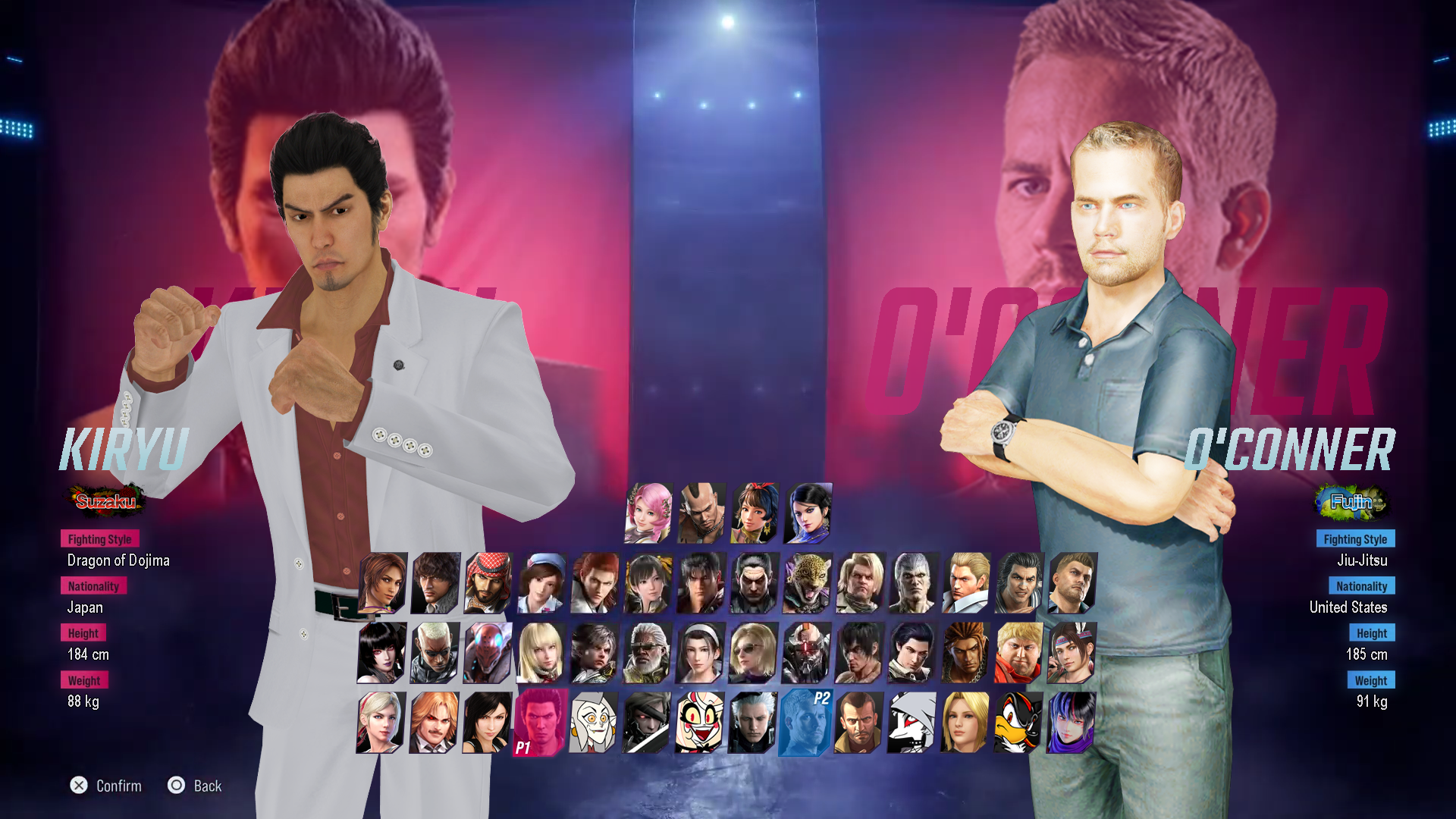 Kazuma Kiryu V.S. Brian O'Conner - Tekken 8 by FBIRancher7590 on DeviantArt