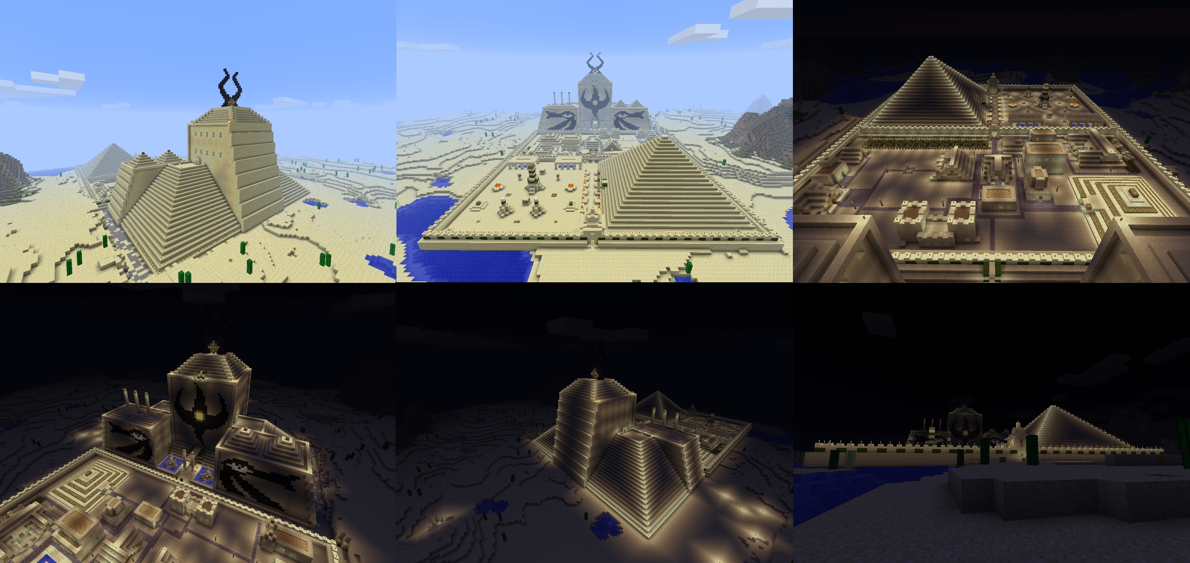 Pharaon Palace in MineCraft