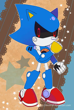 Sonic Postcard - Classic Metal Sonic