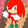 Sonic Postcard - Classic Knuckles