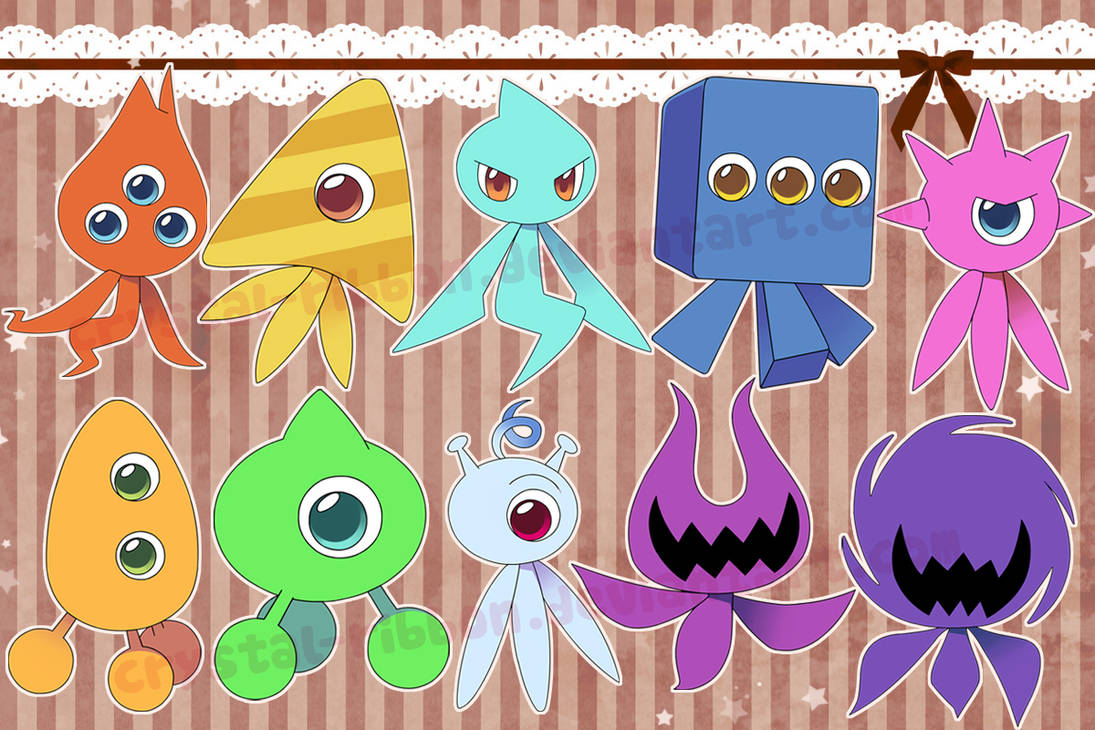 Wisps stickers by Crystal-Ribbon on DeviantArt