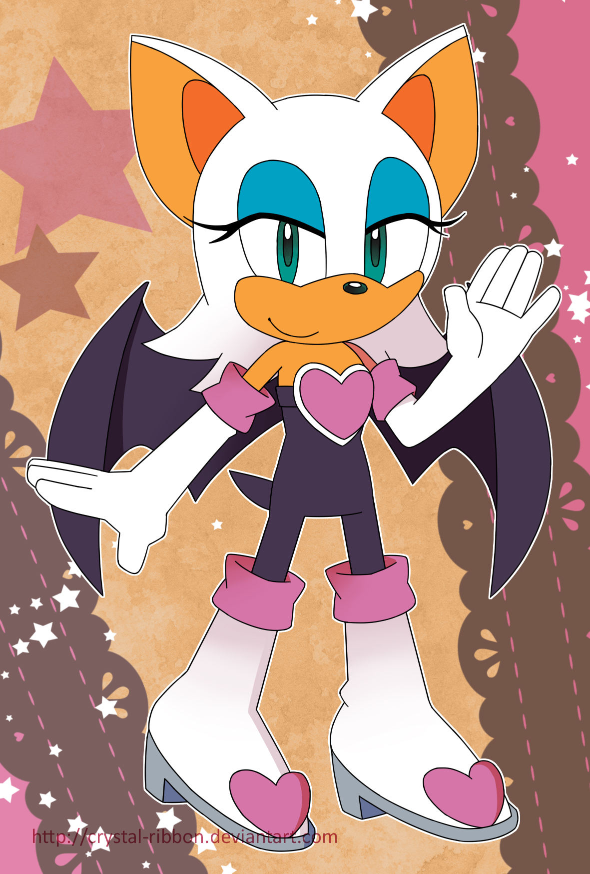 Rouge postcard by Crystal-Ribbon on DeviantArt