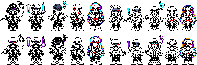 Pixilart - Dust Sans and Papyrus by Nightwolf35