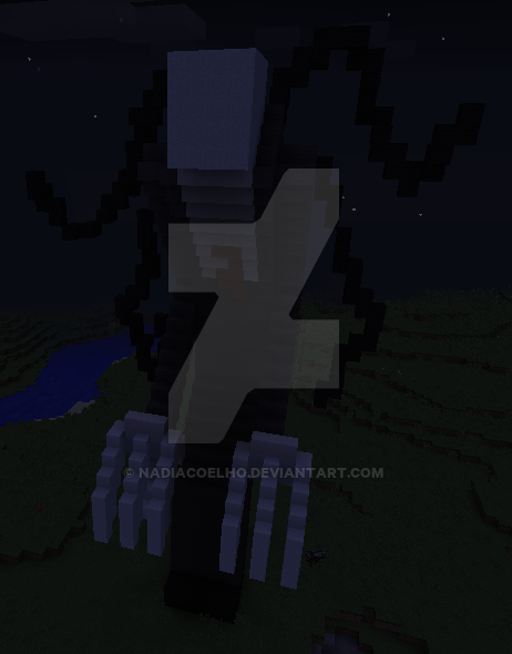 Minecraft Slenderman Pixel Art