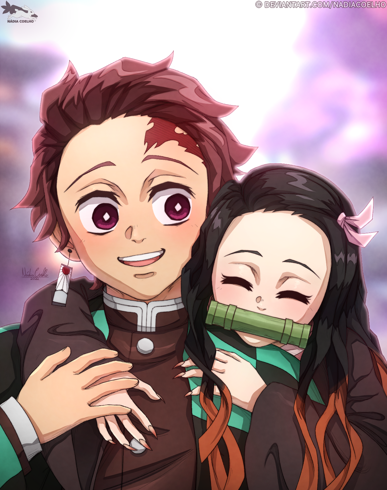 Demon Slayer - Tanjiro and Nezuko by NadiaCoelho on DeviantArt