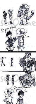 An inferiority complex? - Coco n' Nina Sketch by Sigerreip