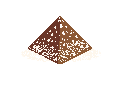 Pixel Chocolate Pyramid