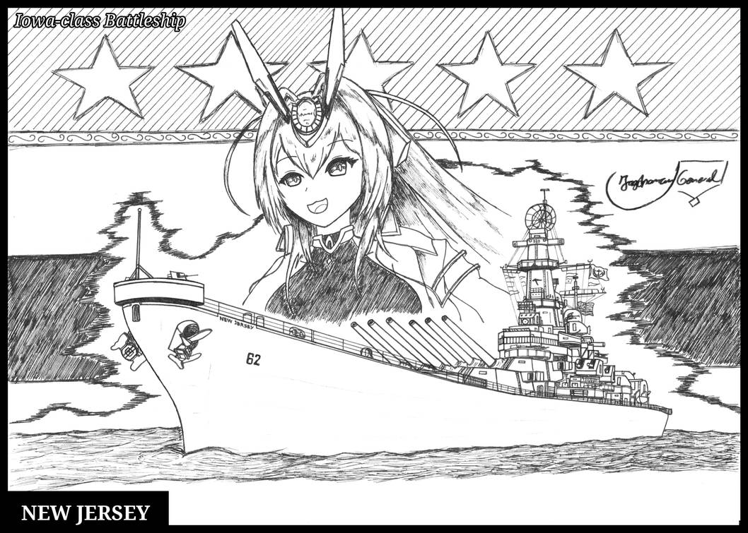 Battleship New Jersey Azur Lane by StubbornEmil on DeviantArt