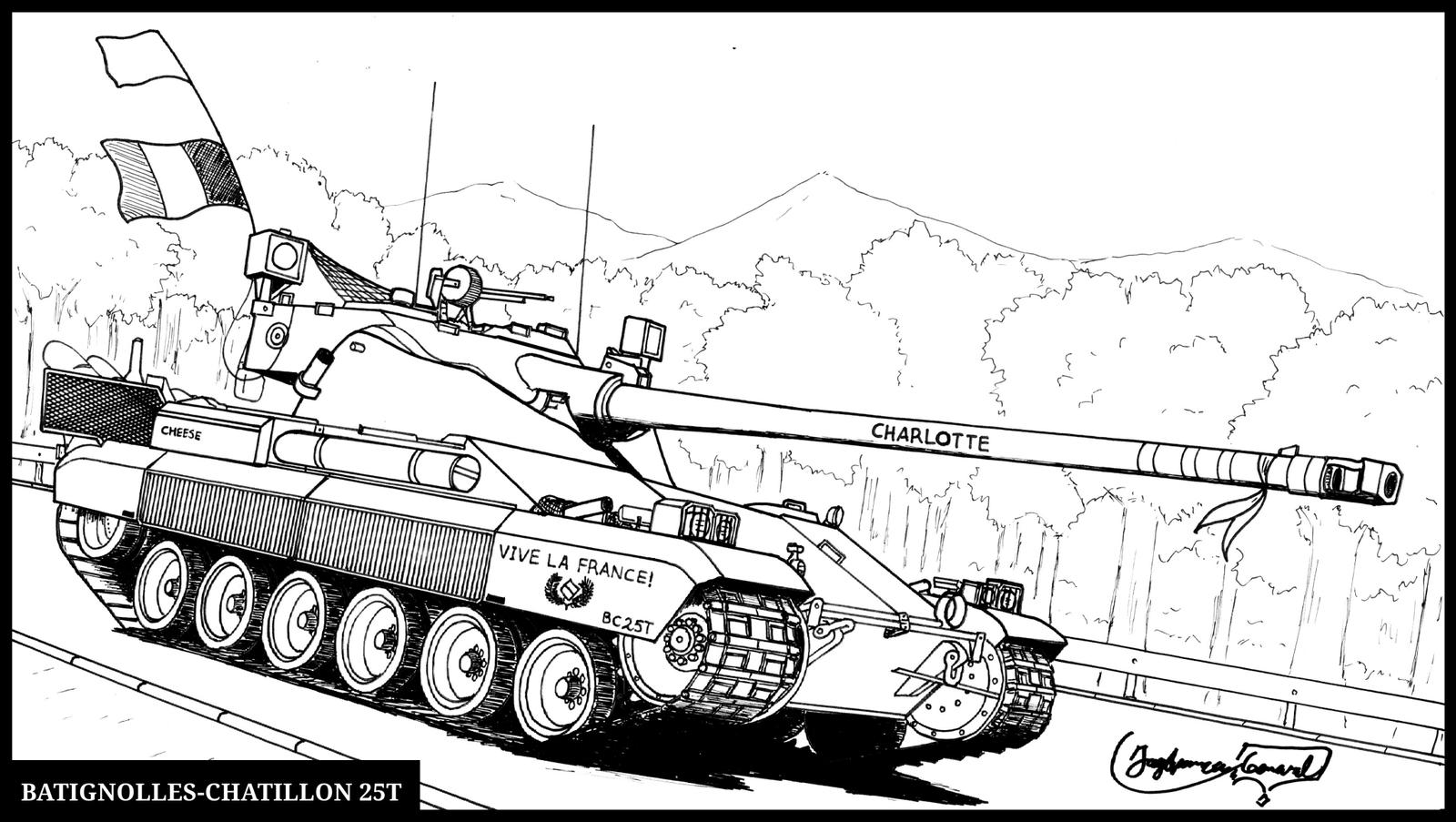 Medium Tank Bat-Chat Char 25T by StubbornEmil on DeviantArt