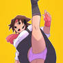 Sakura Upskirt Kick