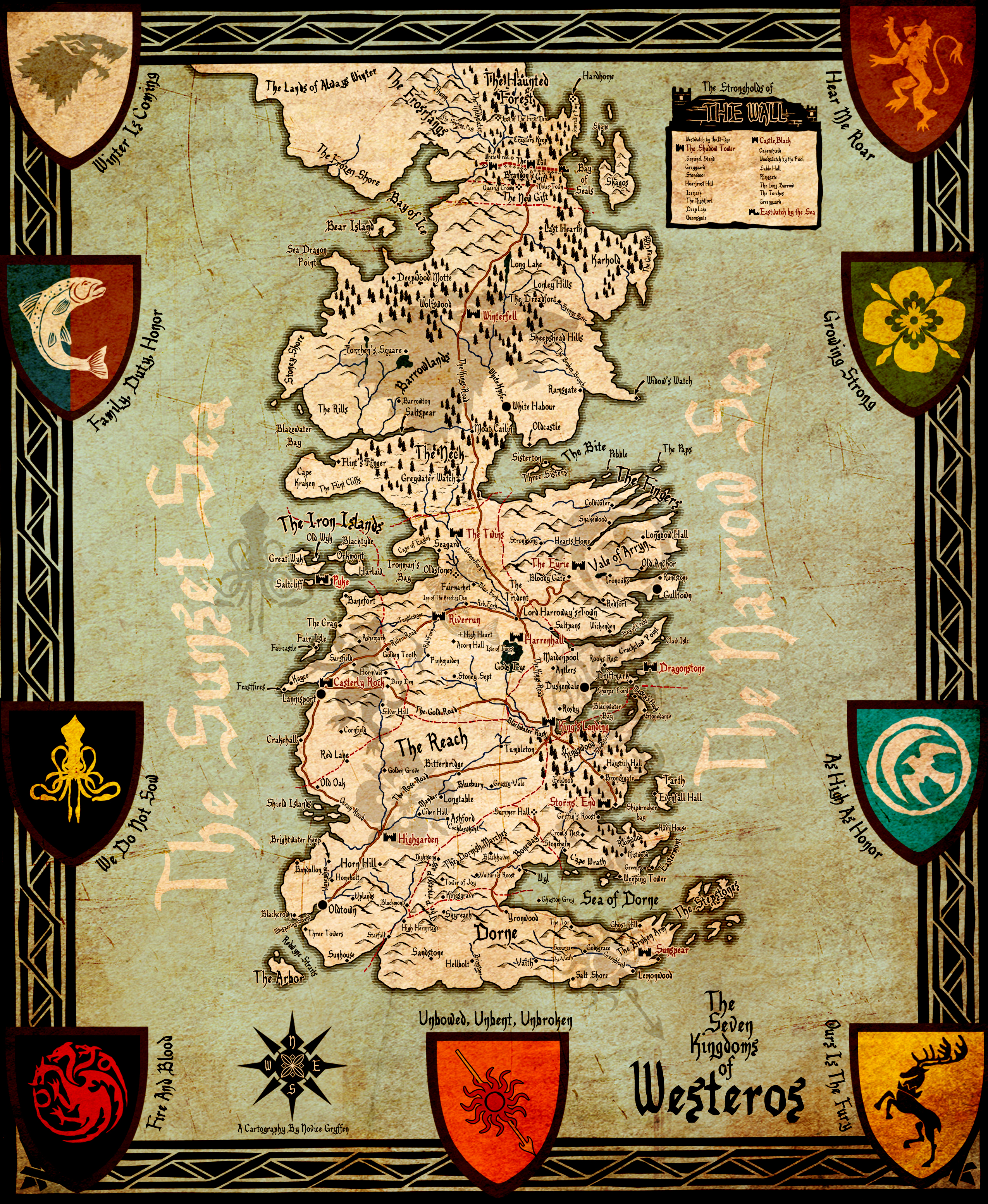 The Seven Kingdoms of Westeros