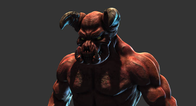 Doom Baron Of Hell MudBox Render