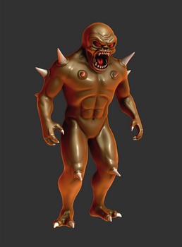 Doom Imp Mudbox Render Work In Progress