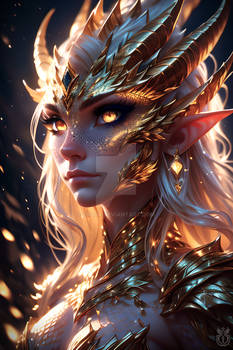 Golden Blonde Dragon Lady