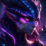 Purple Blue Dragon Lady
