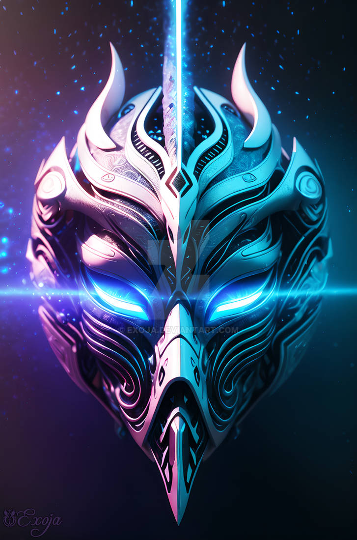 Sentiant Masks Neon Sentinel Mask by Exoja on DeviantArt