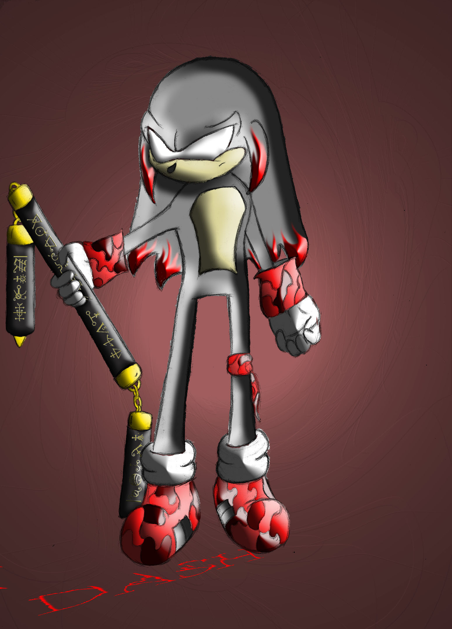 Dash the Echidna -Colored-