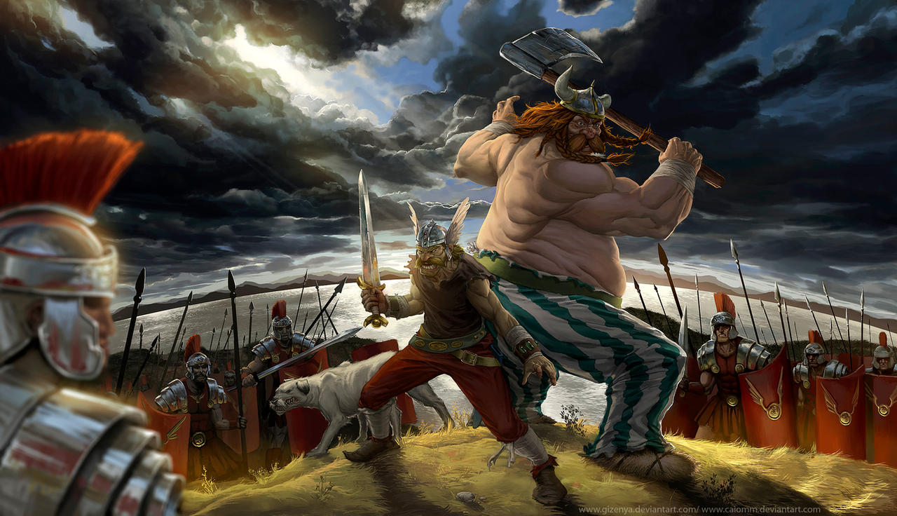 Asterix and Obelix by caiomm