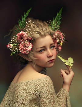 Fairy with butterfly