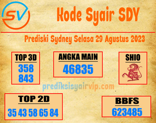 Prediksi Syair Sdy 29 Agustus 2023