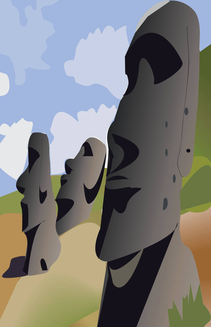 Moai Statue By LiniBini On DeviantArt moai-statue-by-linibini-on-deviantart