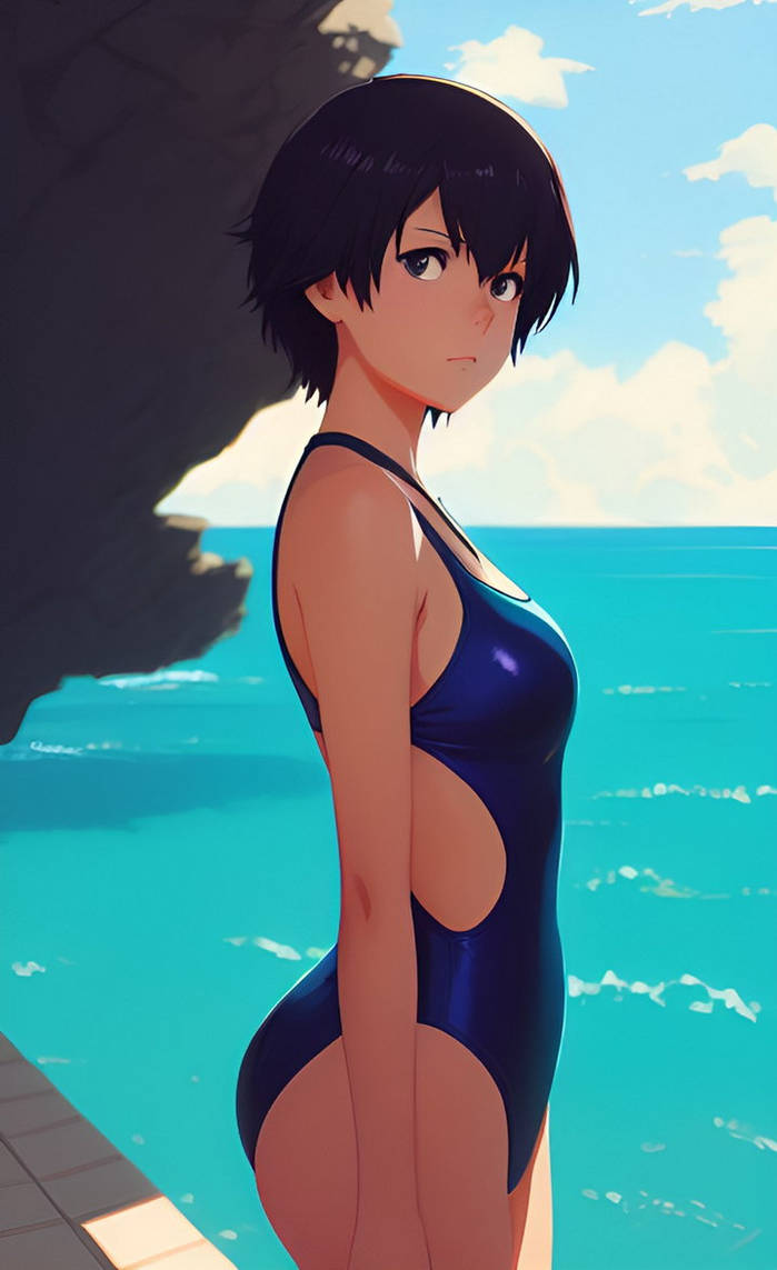 Eva Swimsuit Anime (AI) 1 by Shizaglass on DeviantArt