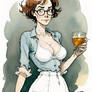 Girl with glasses - Cartoonist (AI) 3