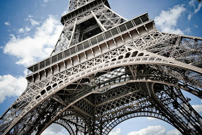 Eiffel tower closeup