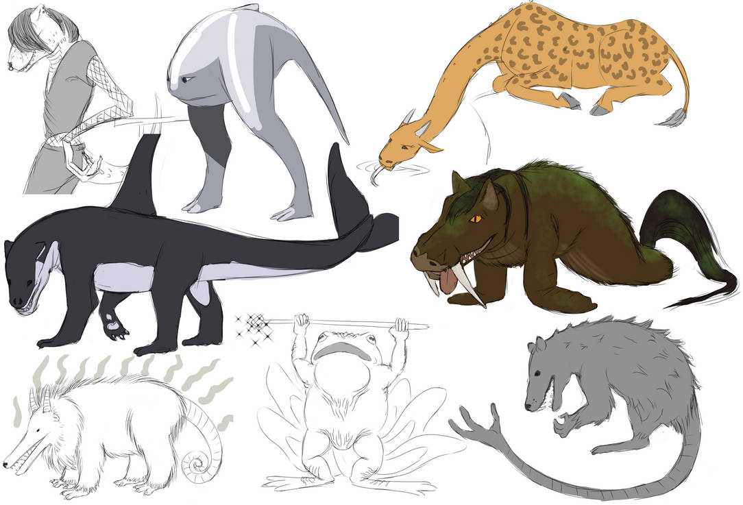 Animated Cryptids Livestream4.25.2023 Cryptids by ByrdiDraws on DeviantArt