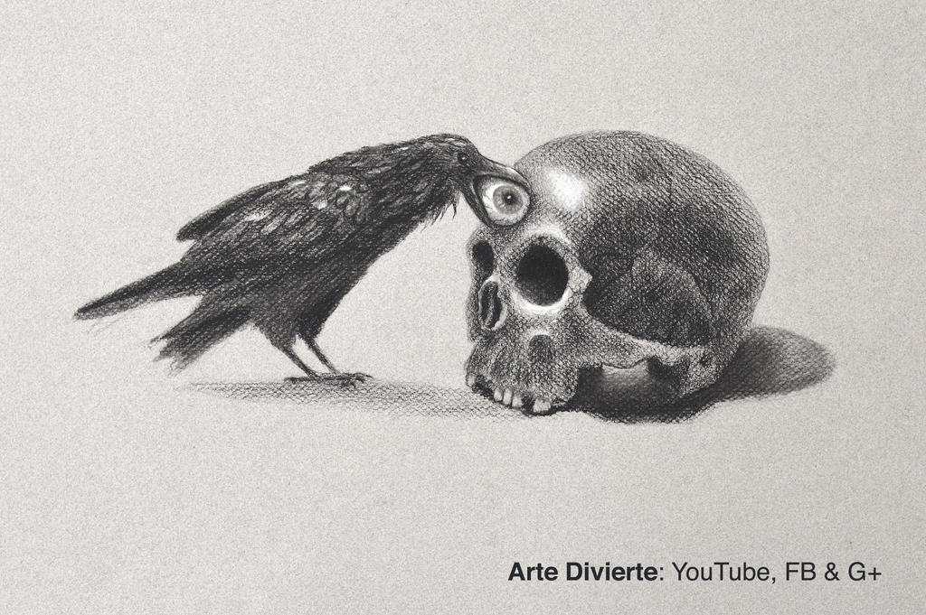 Como dibujar un Craneo y un cuervo -dia de muertos by LeonardoPereznieto on  DeviantArt