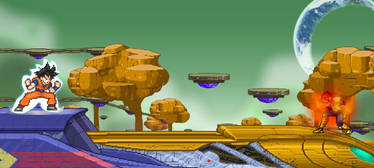 SSF2 Screenshot - Goku versus Captain Falcon