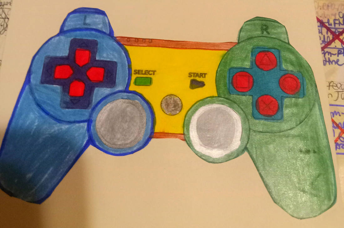Controller95 Deviantart A picture of a Multi-colored PS3 Controller by quincyjazimar13 on ...