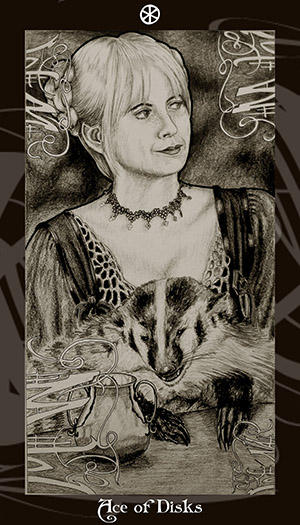 HP Tarot - Ace of Disks by Ellygator on DeviantArt