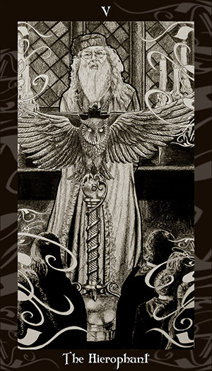 HP Tarot - 5 The Hierophant by Ellygator