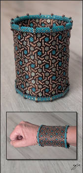 Blue and Silver Weave