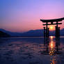 Itsukushima Floating Torii Gate in Japan 4k