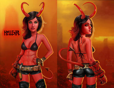 Hellgirl front and back