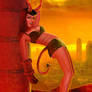 Hellgirl Pin Up